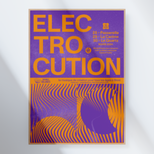 affiche festival Electrocution 2024 © Nathalie Bihan 